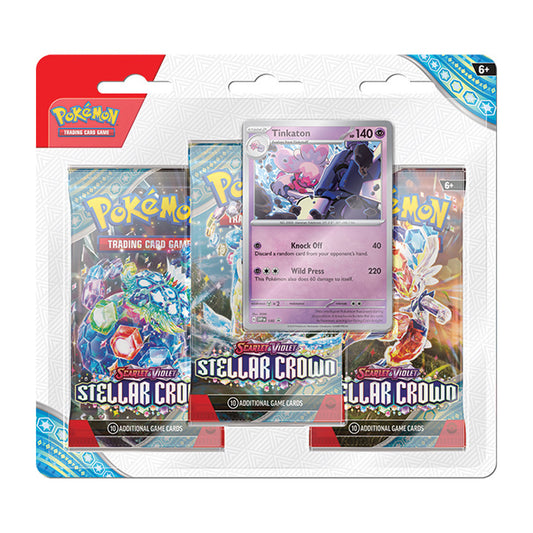 Pokemon Stellar Crown Three Booster Blister Pack