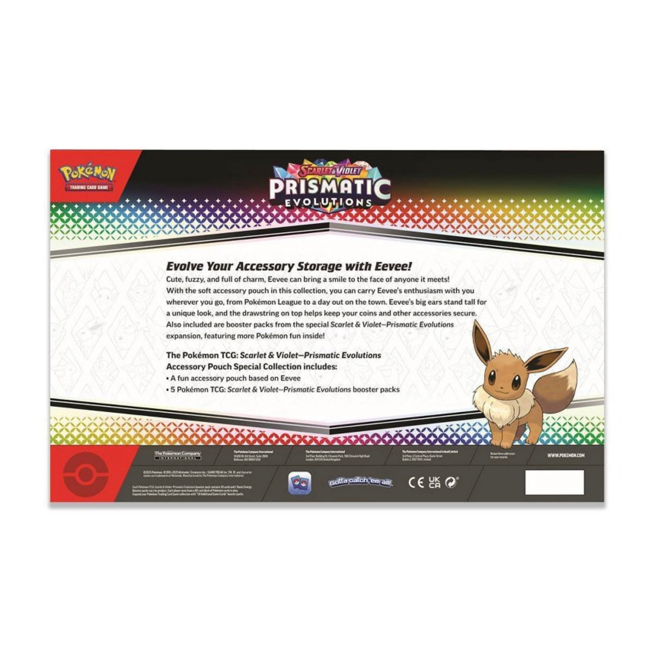 Pokémon TCG: Prismatic Evolutions Accessory Pouch Special Collection